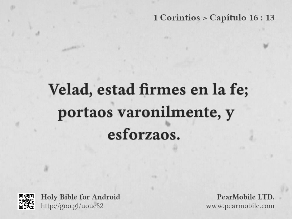 1 Corintios, Capítulo 16:13